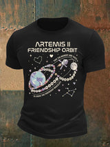 Men's  Fun Planet Print T-Shirt