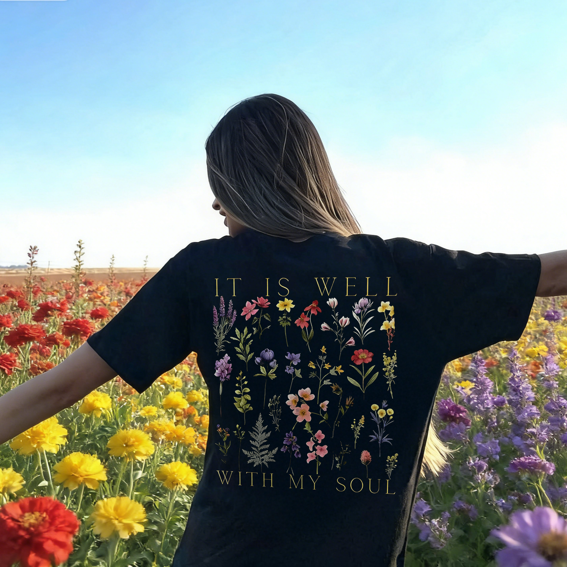 It Is Well With My Soul Printed Women's T-shirt