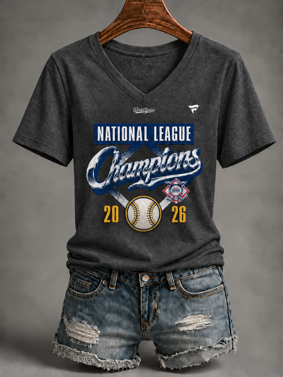 Women's Baseball Print T-Shirt