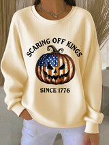 🔥Buy 3 Get 15% Off🔥Women's Scaring Off Kings Print Casual Sweatshirt