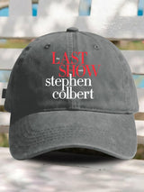 Retro Last Show Print Baseball Cap
