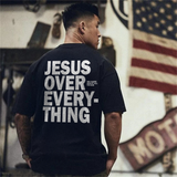 Jesus Over Everything Printed Men's T-shirt