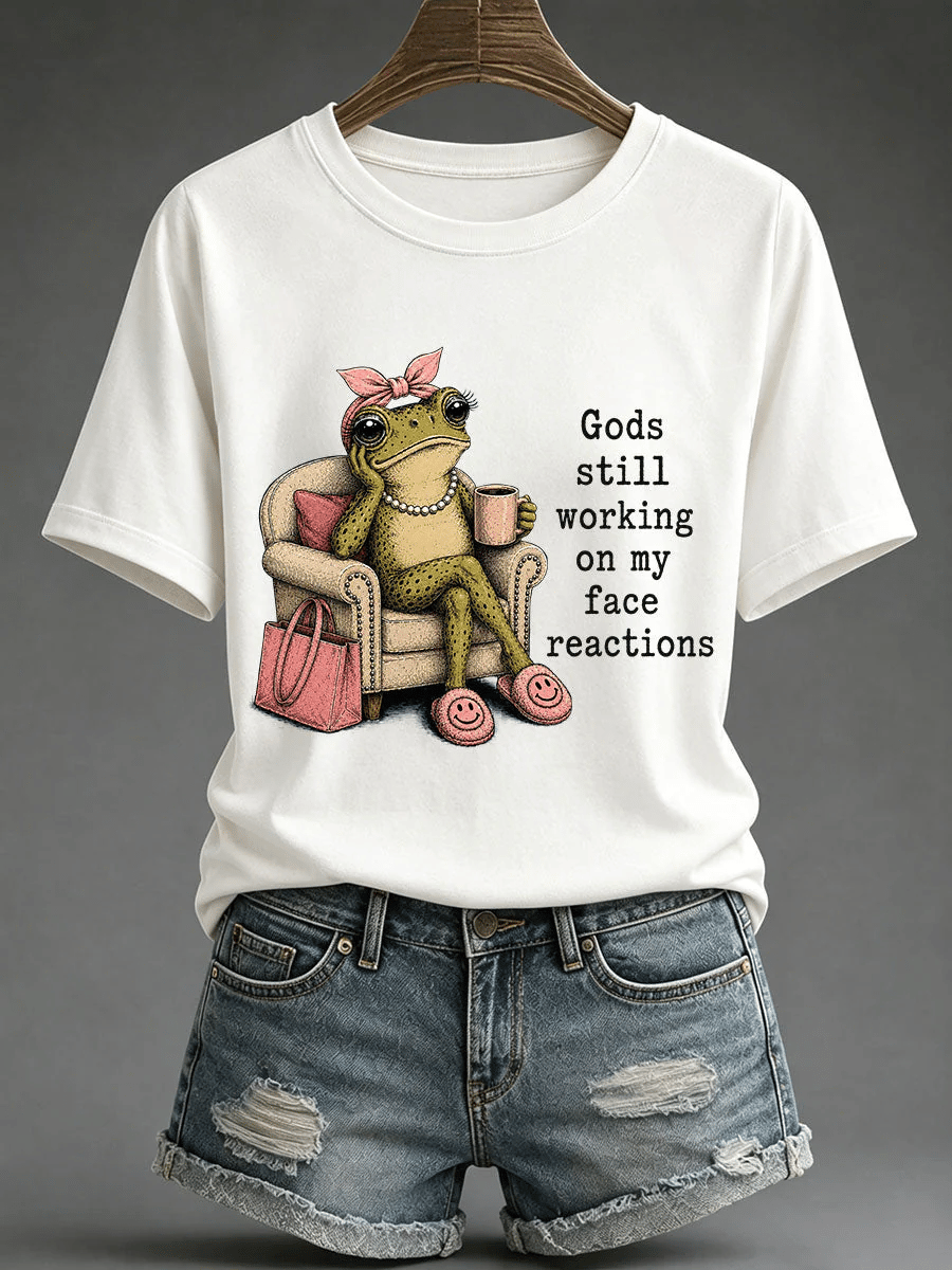 Women's Retro  Funny Christian Print T-shirt