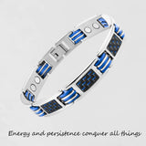 Inlaid color energy bracelets