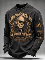 Men's Casual Commemorative Printed Long-Sleeve T-Shirt