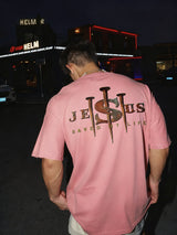 Jesus Saved My Life Printed Men's T-shirt