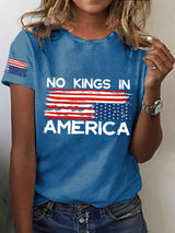 🔥Buy 3 Get 15% Off🔥Women's No King in America Print T-Shirt
