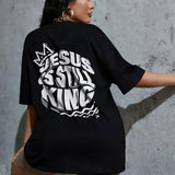 Jesus Is Still King Printed Women's T-shirt