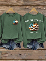 🔥Buy 3 Get 15% Off🔥Women's Scaring Off Kings Printed Sweatshirt
