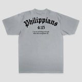 Philippians 4:13 I Can Do All Things Through Him Who Strengthens Me Printed Men's T-shirt