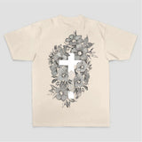 Floral Cross Printed Women's T-shirt