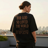 For God So Loved The World John 3:16 Bible Verse Print Printed Women's T-shirt