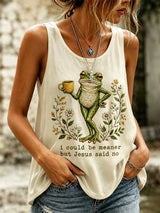 I Could Have Been More Impulsive, But Jesus Restrained Me. (Women'S Faith Printed Vest)