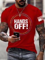🔥Buy 3 Get 15% Off🔥Men'S Retro Hands Off Protest Print T-Shirt