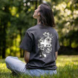Floral Cross Printed Women's T-shirt
