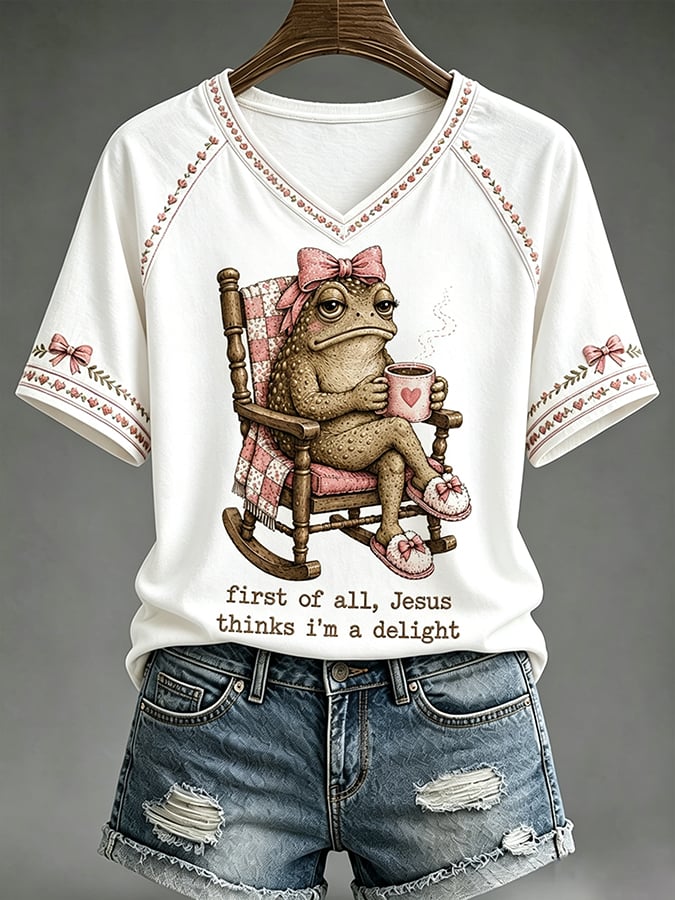 Women's Jesus Thinks I'm A Delight  T-Shirts