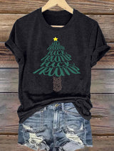 🔥Buy 3 Get 15% Off🔥Women's  Funny Christmas Tree With fdt T-Shirt