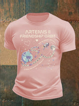 Men's  Fun Planet Print T-Shirt