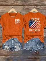 Women's  Round-Neck 250 YEARS Printed T-Shirt