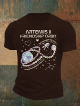 Men's  Fun Planet Print T-Shirt