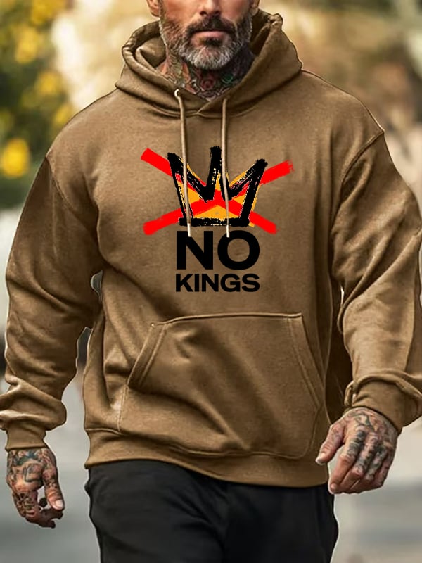 🔥Buy 3 Get 15% Off Men's  America has No Kings Printed Casual  Hoodies