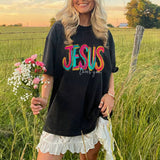 Jesus Loves You Printed Women's T-shirt