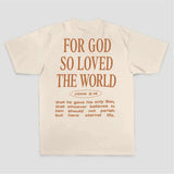 For God So Loved The World John 3:16 Bible Verse Print Printed Women's T-shirt