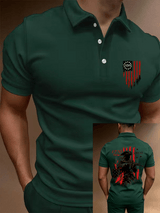 Men's 250th Anniversary Distressed American Flag 2-sided Polo Shirt