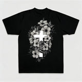 Floral Cross Printed Women's T-shirt