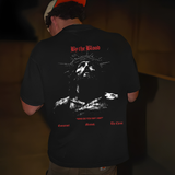 By The Blood Who Do You Say I Am  Printed Men's T-shirt