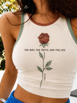 Women's 'The Way, The Truth, And The Life' Printed Casual Vest