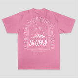 If The Stars Were Made To Worship So Will I Psalms 148:3-6 Printed Women's T-shirt
