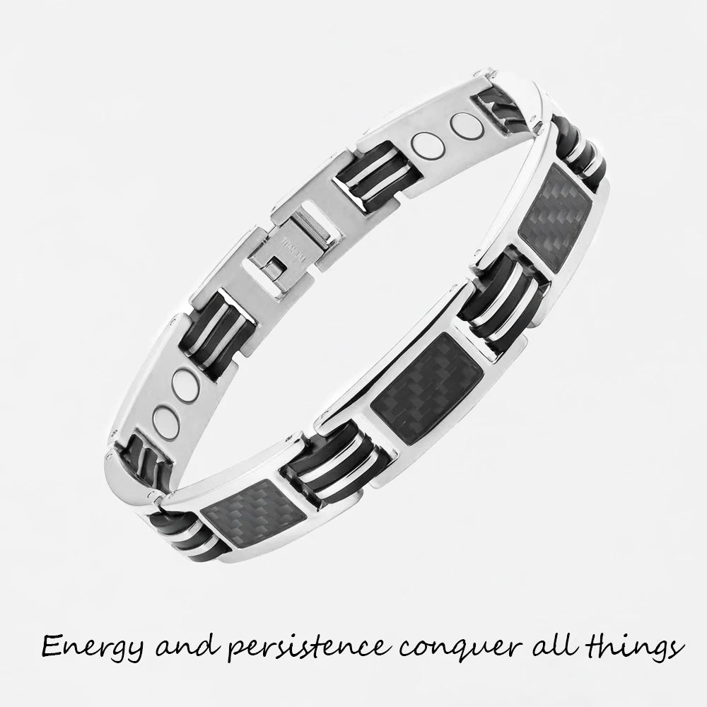 Inlaid color energy bracelets
