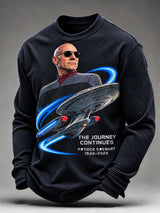 Men's Casual Commemorative Printed Long-Sleeve T-Shirt