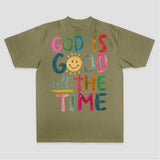 God Is Good All The Time Printed Women's T-shirt