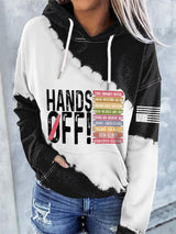🔥Buy 3 Get 15% Off🔥Women's Retro Hands Off Protest Print Hoodie