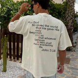For God So Loved The World That He Gave His Only Begotten Son Printed Men's T-shirt
