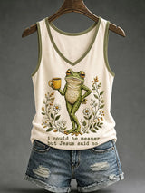 I Could Have Been More Impulsive, But Jesus Restrained Me. (Women'S Faith Printed Vest)