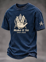 Men's Casual Commemorative Printed Short-Sleeve T-Shirt