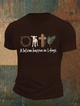Men's  A lot can happen in 3 days  Print  T-Shirt