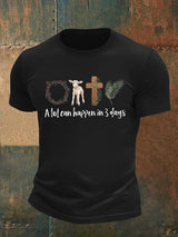 Men's  A lot can happen in 3 days  Print  T-Shirt