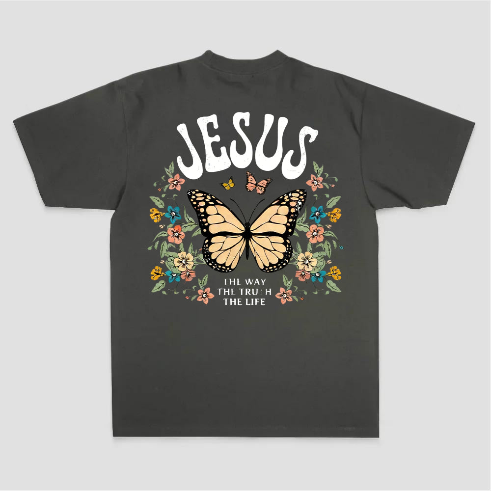 Jesus The Way The Truth The Life Printed Women's T-shirt