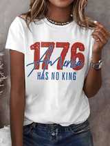 🔥Buy 3 Get 15% Off🔥Women's Fashion Casual American Kingless Print T-Shirt