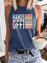 🔥Buy 3 Get 15% Off🔥Women's Retro Hands Off Protest Print Tank Top