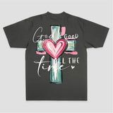 God Is Good All The Time Printed Women's T-shirt