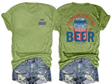 🔥Buy 3 Get 15% Off🔥It’s a Bad Day to Be a Cold Beer,  Funny 4th of July Drinking Shirt