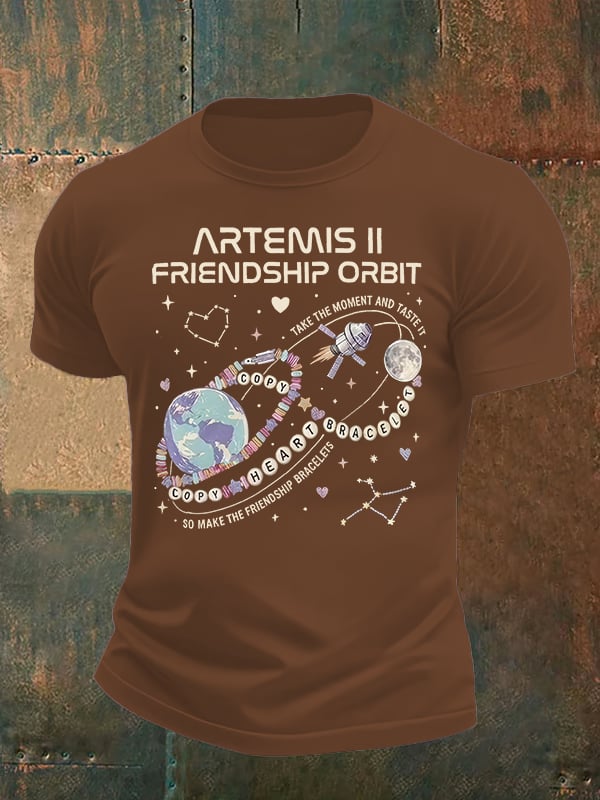 Men's  Fun Planet Print T-Shirt