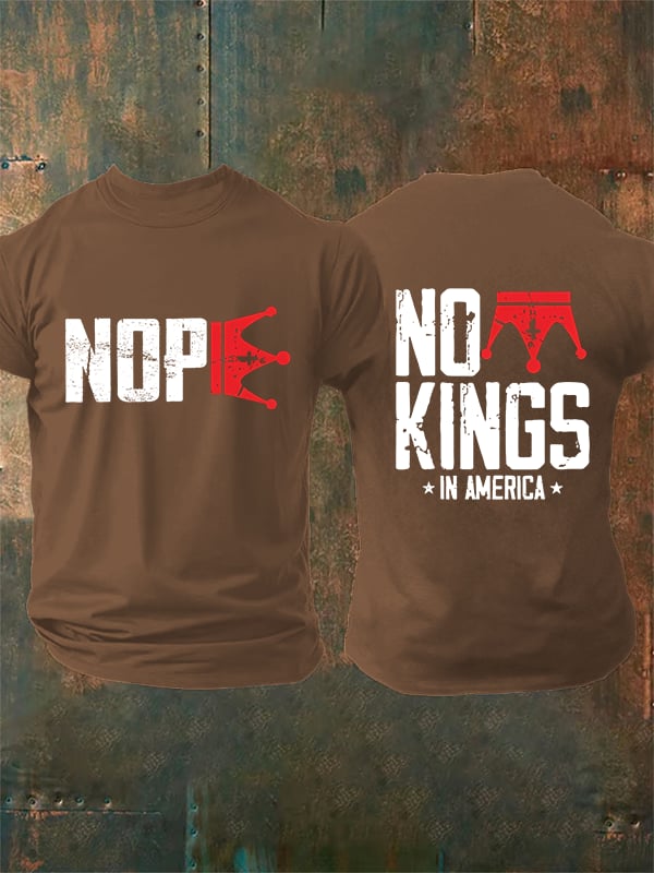 🔥Buy 3 Get 15% Off Men's  No Kings In America T-Shirt