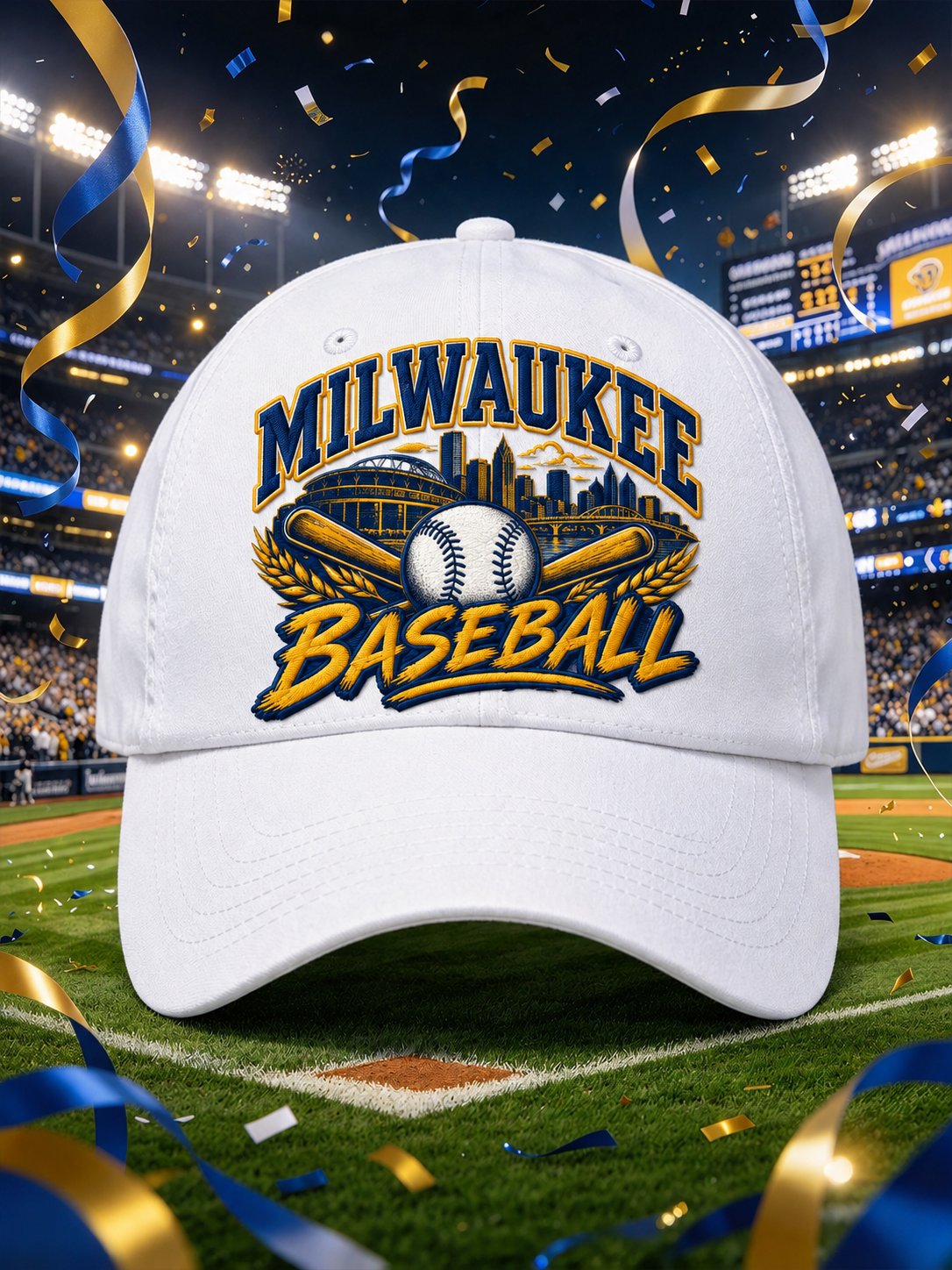 Unisex Baseball Print Casual Hat