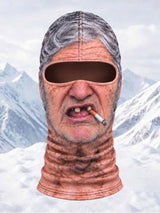 Men's Outdoor Warm Balaclava with Funny Expressions
